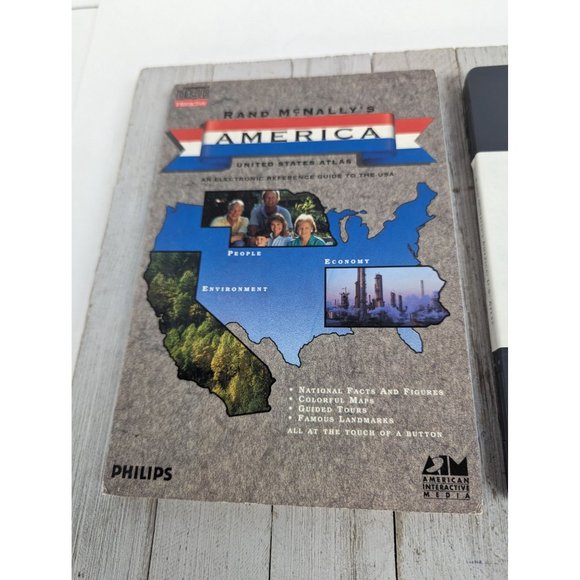 Rand McNallys America United States Atlas Interactive Compact Disc Phillips CD-i - Picture 2 of 5
